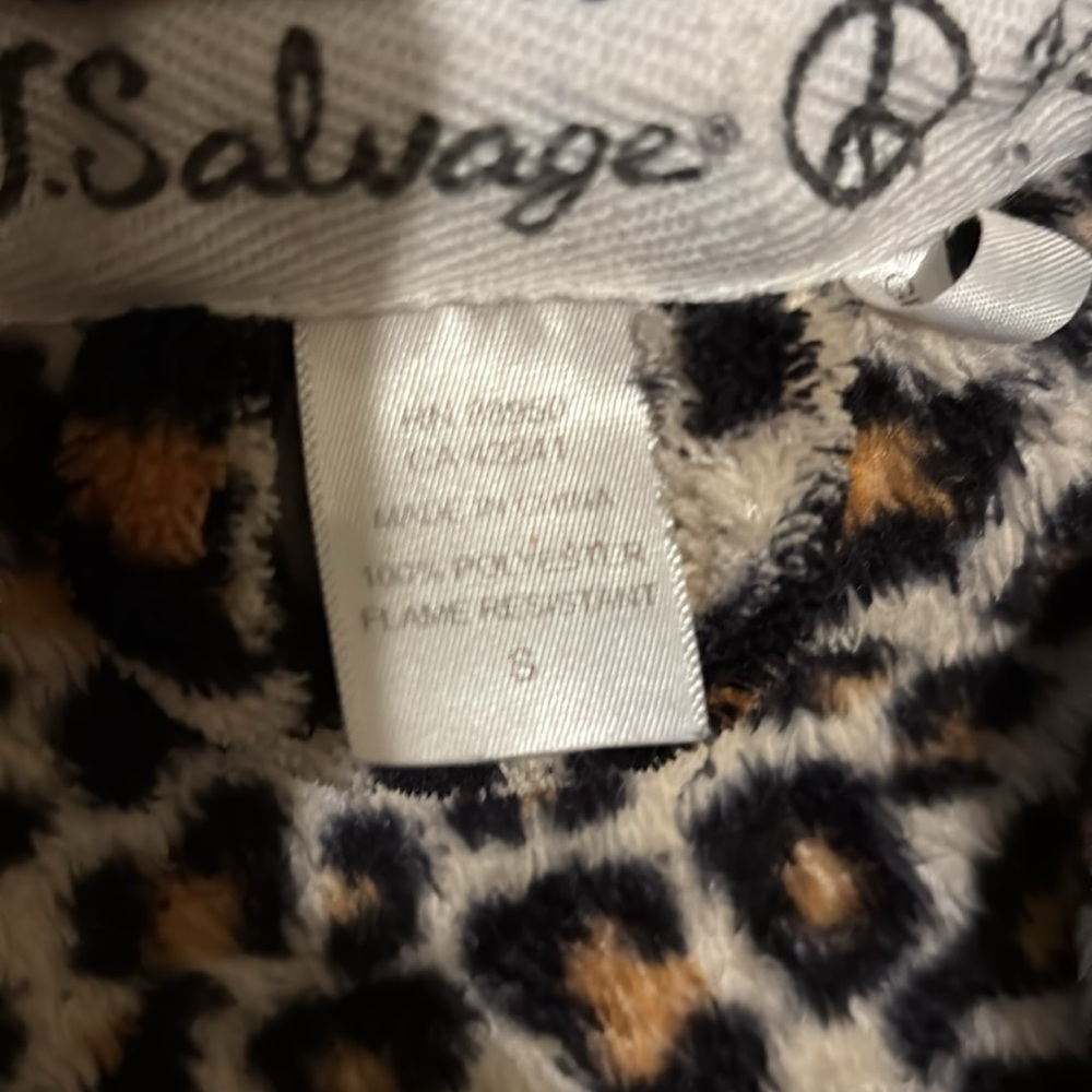 PJ salvage leopard print robe size small - Picture 3 of 3